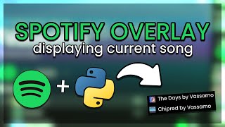 Spotify Overlay (current song) with Python!