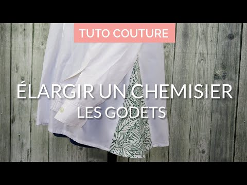 Adapter une chemise à sa morphologie - Les godets | TUTO COUTURE | Défi recyclage avec Artesane