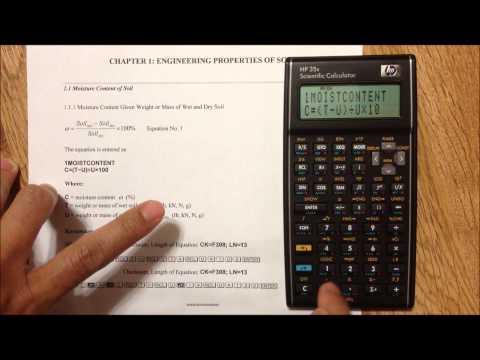 HP 35s and HP 33s Demo on programming equation in equation mode.