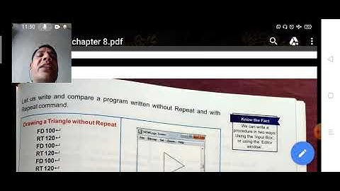 Class - 4th. Computer. Chapter - 8 -  WRITING PROCEDURES.