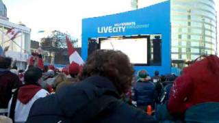 Crowd Cheers Canadas 1St Goal Vs. Usa Mens Hockey