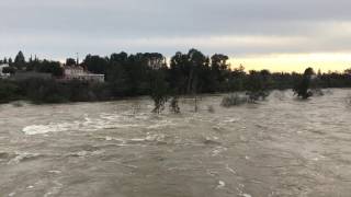 Feather River Oroville Lake, water release