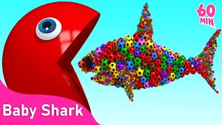 Baby Shark & Twinkle Twinkle Little Star | Soccer ball shaped wheels | Nursery Rhymes Find Your Tail
