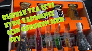 Bubble Tea/ Baloncuklu Çay hazır Kutu Seti
