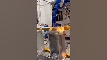 Our designed and produced single-axis #positioner is equipped with #Yaskawa robots .🤖