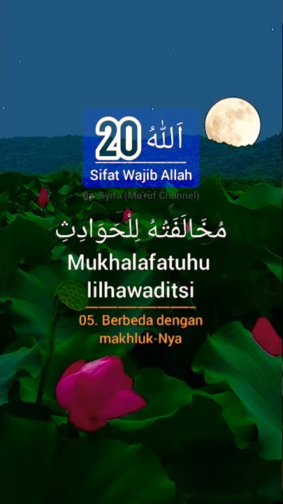 20 sifat wajib allah