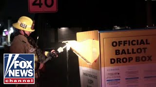 Ballot box set on fire in CA, burning up to 100 ballots