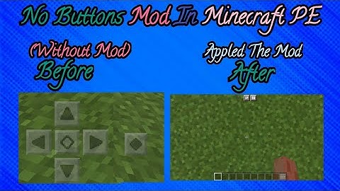 No Buttons/Hide Buttons Resources Pack Mod For Minecraft PE