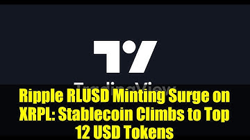 Ripple RLUSD Minting Surge on XRPL: Stablecoin Climbs to Top 12 USD Tokens