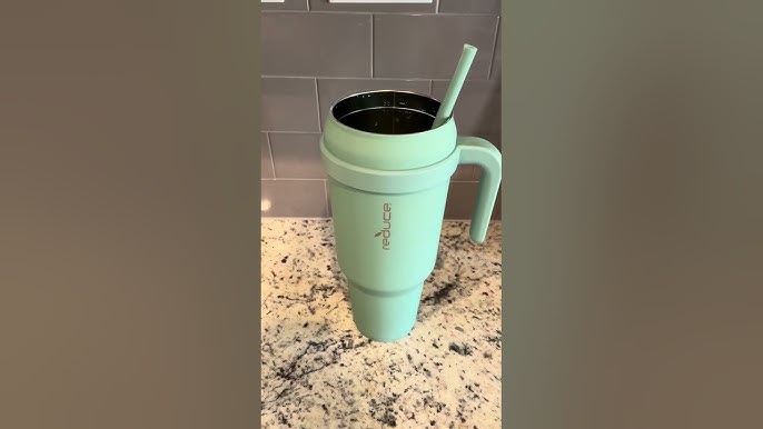 Reduce 40oz Cold1 Vacuum Insulated Stainless Steel Straw Tumbler Mug Matte  Black : Target