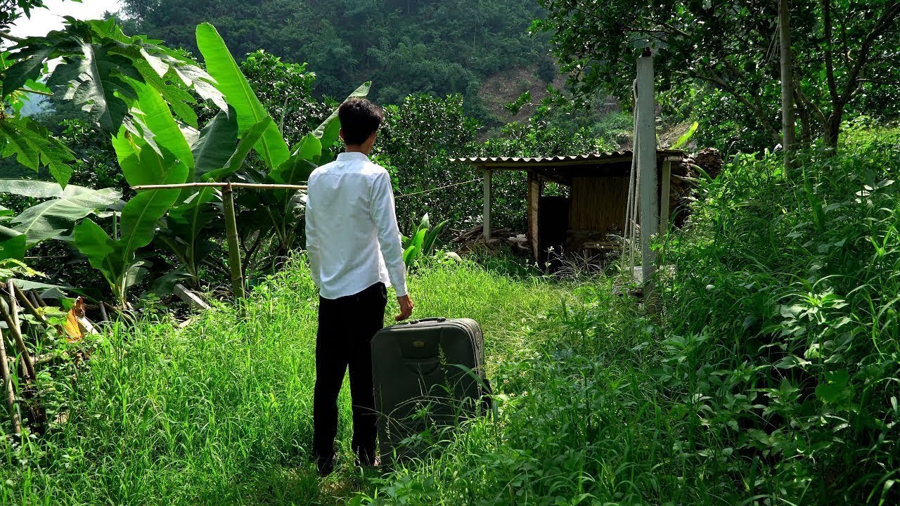 Gangsters the city for the forest – Builds his own farm & Cooks delicious dishes from nature