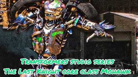 Transformers Studio Series The Last Knight core class Decepticon Mohawk 4K video review