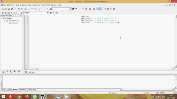 Addition of two numbers in assembly language using Keil software