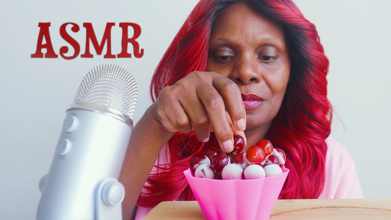 SWEET FROZEN GRAPES ASMR EATING SOUNDS