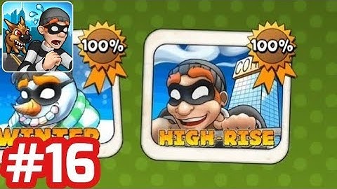 Robbery Bob - Gameplay Walkthrough - Part 16 High-Rise (Level 11 - 15) iOS/Android