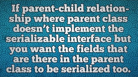 Serialization in Java with writeObject() and readObject() methods | Serialization  with inheritance