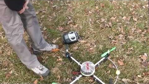 X525 Quadracopter with KK2 - the first flight...