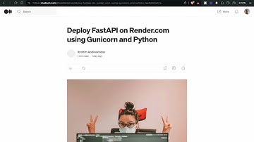 Deploy FastAPI application on Render.com using Python and Gunicorn
