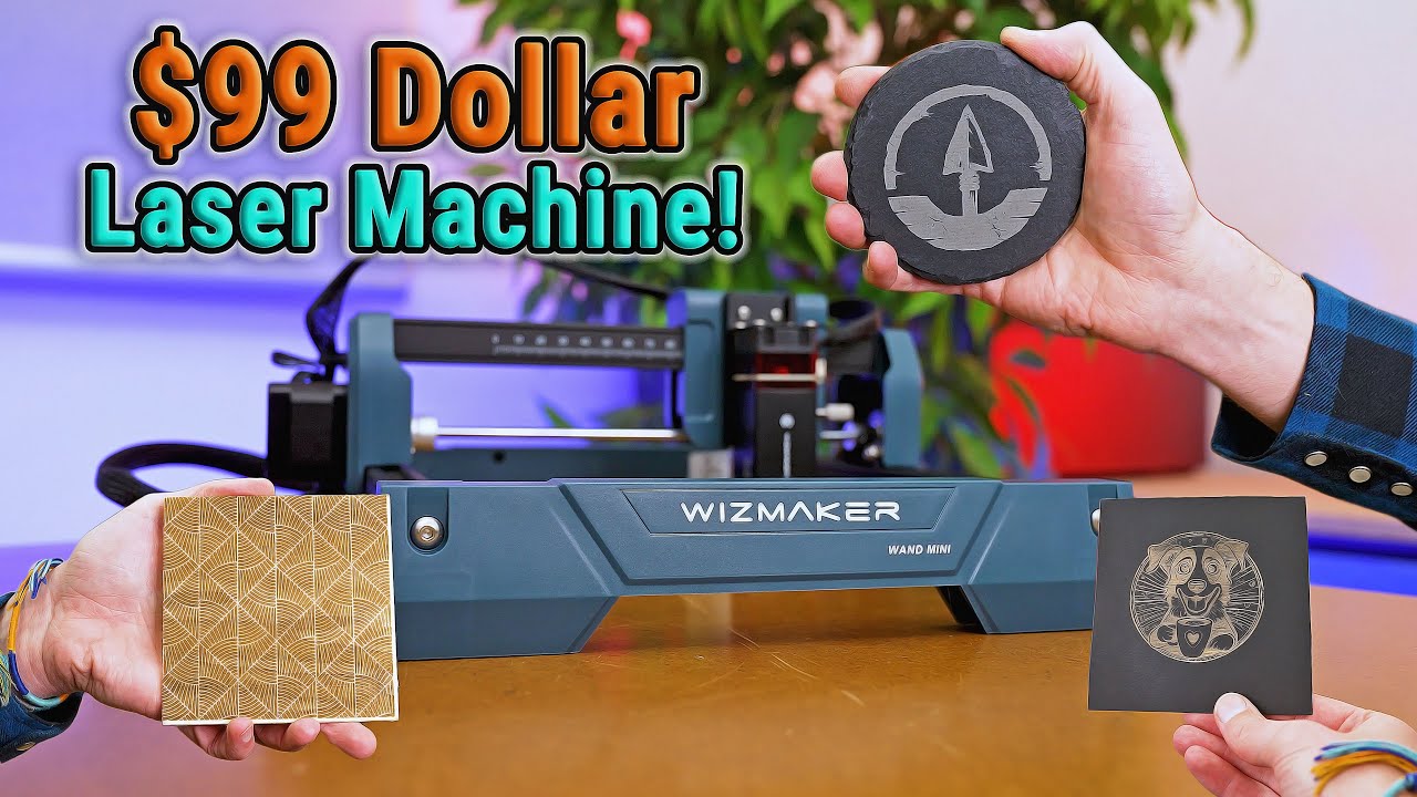 Лазерный станок за 99 долларов! WizMaker Wand Mini — лучший бюджетный лазерный инструмент 2025 го...