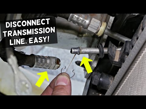 HOW TO DISCONNECT TRANSMISSION LINE ON DODGE, CHRYSLER, JEEP, FIAT