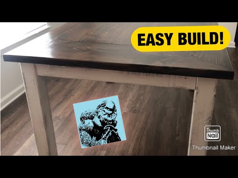 DIY Rustic Table For Less Than $100 (Quick!)