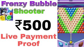 how to play Frenzy bubble shooter how to earn money from Frenzy bubble shooter screenshot 1