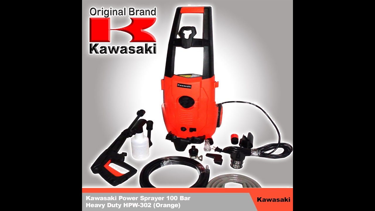 How to use KAWASAKI PRESSURE WASHER HPW 302 YouTube