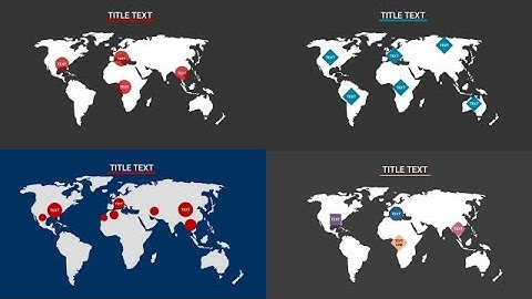World Map Statistics (4K & HD) Motion Graphics Templates