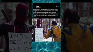 Ryan Reynolds Becomes Wolverine's Human Cue Card 😂 #deadpool #marvel #shorts