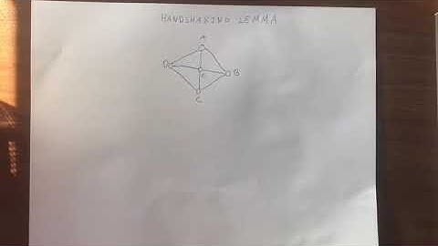 2. Graph Theory: Handshaking Lemma