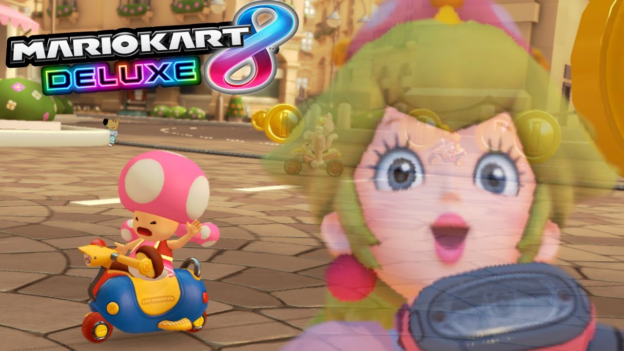 Peachette Vs Toadette Mario Kart 8 Deluxe - ( Bikes Only Race )