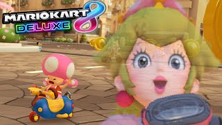 Peachette Vs Toadette Mario Kart 8 Deluxe - Bikes Only Race