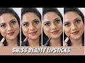 Swiss Beauty Lipsticks Under Rs. 300 | Ria Rajendran