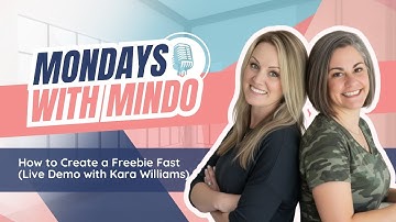 How to Create a Freebie Fast (Live Demo with Kara Williams) | Grow Your Email List