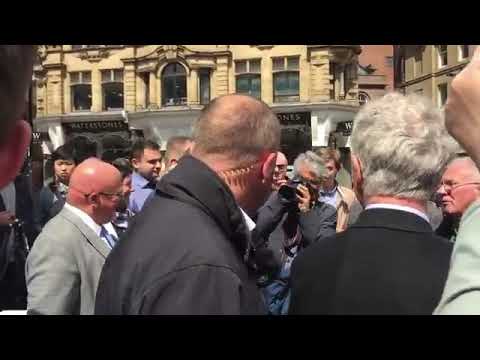 Nigel Farage Milkshake Attack In Newcastle