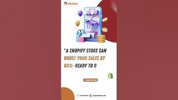 🛒 A Shopify store can boost your sales by 80%! #business #seo #motivation