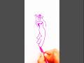 How to draw a beautiful woman step by step #howtodraw #easydrawing #art #drawwithme #shortfeed