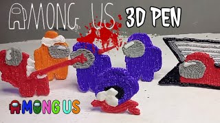 AMONG US IMPOSTOR | 3D PEN ART |HOW TO DRAW WITH A 3D PEN #3dpen #3danimation #3dpentutorial