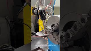 🦾🦾A close look of robotic laser cladding!💕💕Supported by our positionerwww.nkfautomation.com