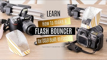 DIY Flash Bouncer for Built-in DSLR Camera Flashes