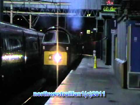 D1015 Western champion with the white rose at hornsey and london kings cross on the 05/12/2009