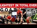 JOHN HAACK-LIGHTEST 2K RAW TOTAL IN HISTORY| ALL TIME WORLD RECORD AT 181| BIGGEST WILKS OF ALL TIME