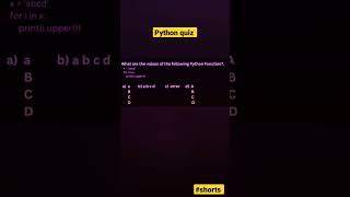 Famous Python Quiz#programming#programmer #coding #shorts #trending #software #viral #Quiz #short #python Net Worth