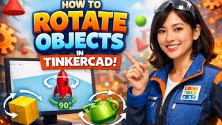 How to ROTATE OBJECTS in Tinkercad (Step by Step)