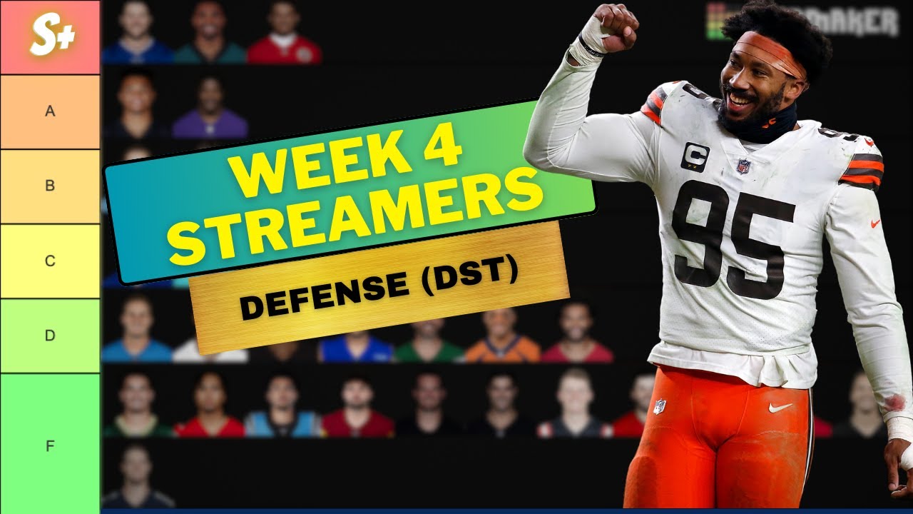 The BEST Fantasy Football Week 4 Defense Streamers (DST)