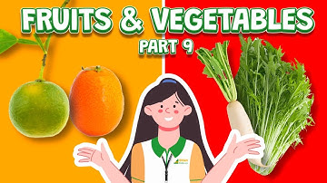 Bé Học Tiếng Anh Chủ Đề Rau Củ Quả | Learn Names of Fruits and Vegetables in English [Part 9]