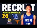 No. 1 Ranked Forward Marcus Spears Jr. Update - Michigan Offers, Talks Kentucky, Texas, And LSU!