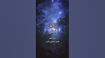 القارئ |عبد العزيز الأحمد يتلو تلاوة مؤثرة 👌