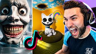 REACCIONANDO a TIKTOK.EXE 😱 TIKTOKS de TERROR Que Te HARÁ Tener Pesadillas !! "Lights Are Off" #64