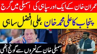 Ali Afzal Sahi's magnificent speech made the Assembly echo with Imran Khan's slogans